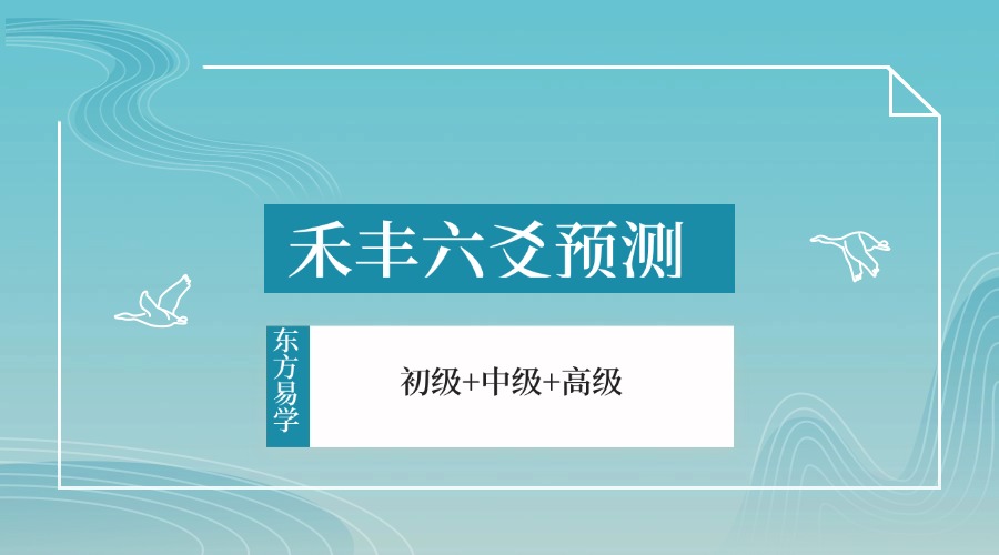 禾丰六爻预测 初级+中级+高级 视频课程（东方易学）