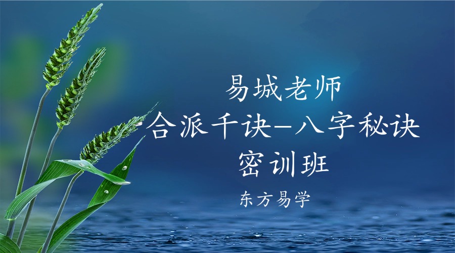 易城老师合派千诀-八字秘诀密训班
