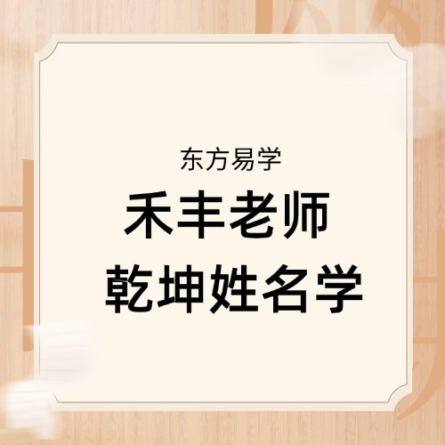 禾丰老师 乾坤姓名学 视频课程66集（带字幕）（东方易学）