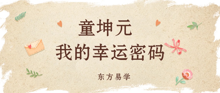 童坤元 我的幸运密码 视频4集 （东方易学）