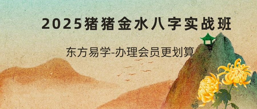 2025猪猪金水八字实战班（东方易学）