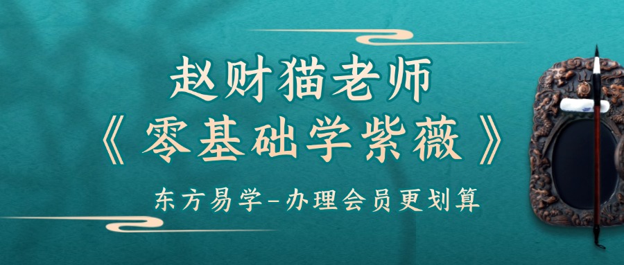 赵财猫老师《零基础学紫微：一听就懂的干货48讲》