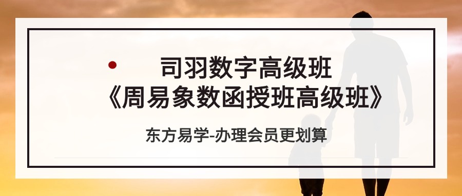 司羽先生数字高级班《周易象数函授班高级班》视频课程336集