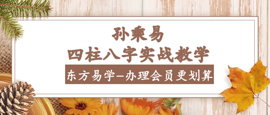 孙乘易四柱八字实战教学（东方易学）