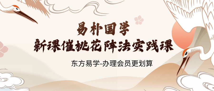 易朴国学新课催桃花阵法实践课（东方易学）