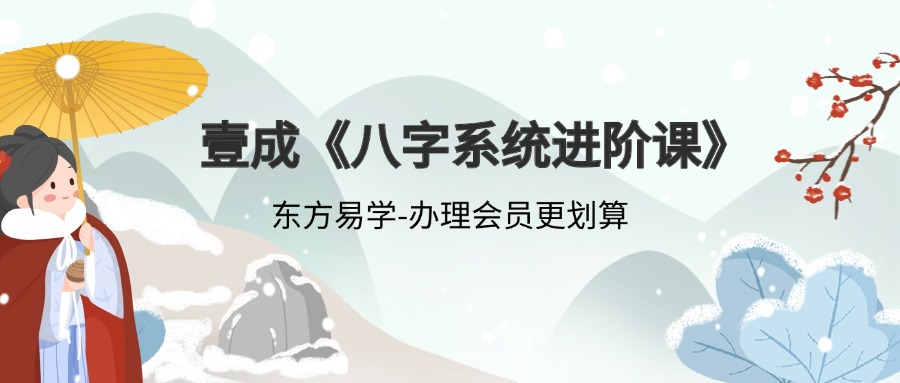 壹成《八字系统进阶课》21集
