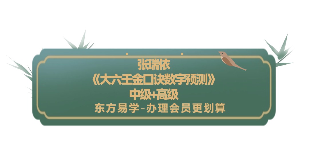 张瑞依《大六壬金口诀数字预测》中级+高级（东方易学）