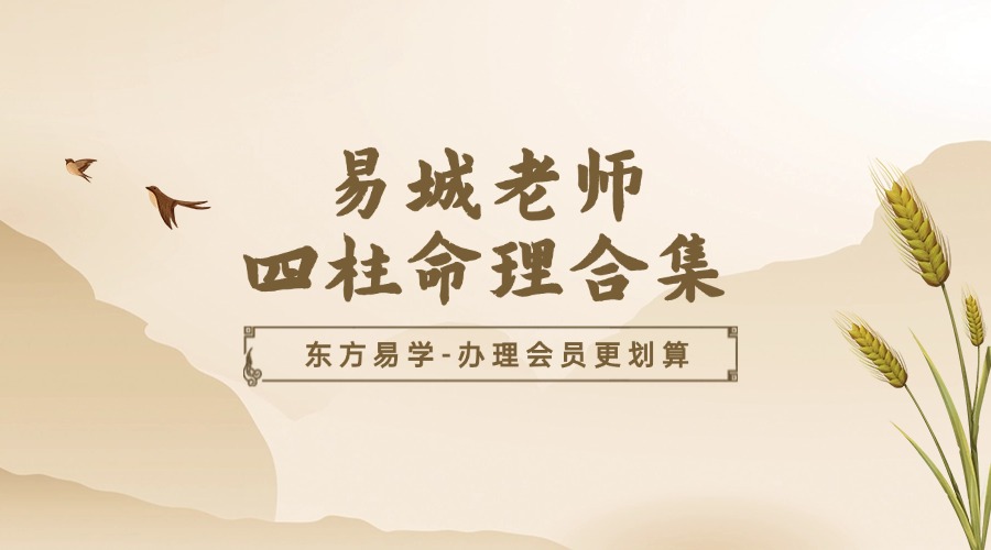易城老师四柱命理合集视频33集+资料pdf（东方易学）