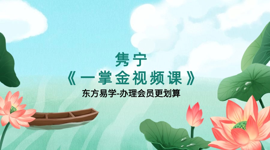 隽宁《一掌金视频课》67集