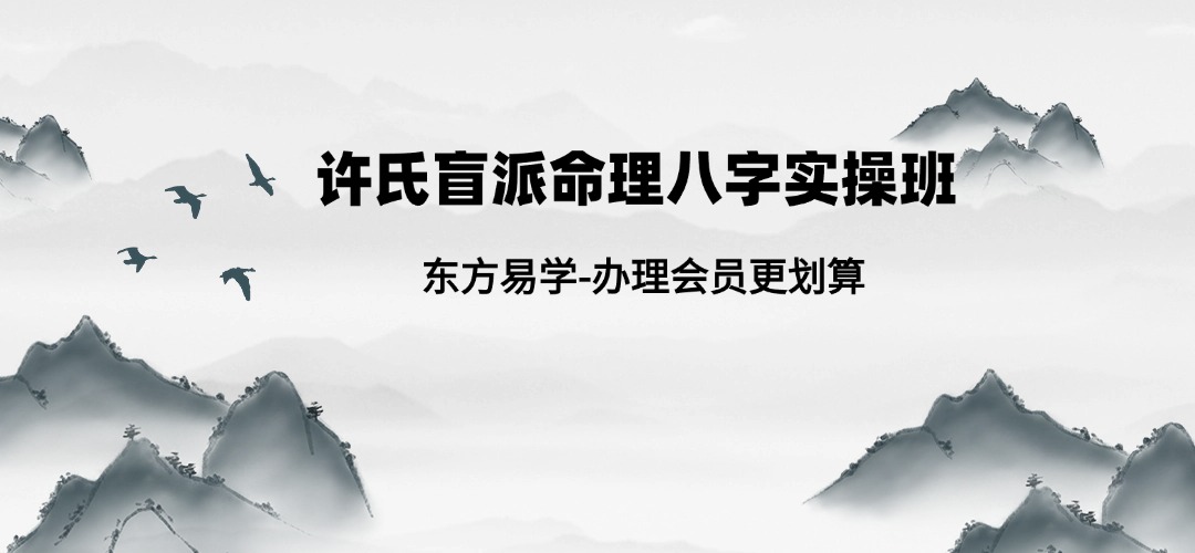 许氏盲派命理八字实操班（东方易学）
