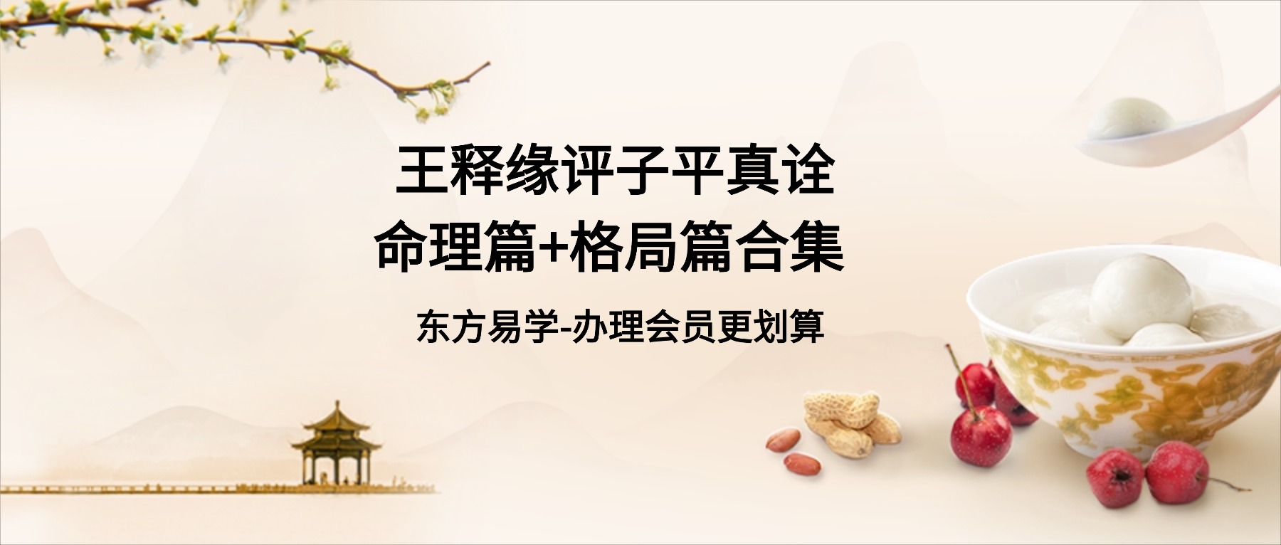 王释缘评子平真诠命理篇+格局篇合集 视频（东方易学）