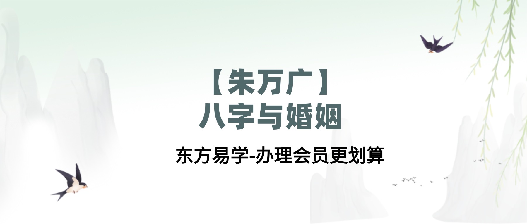 【朱万广】八字与婚姻 视频9集（东方易学）
