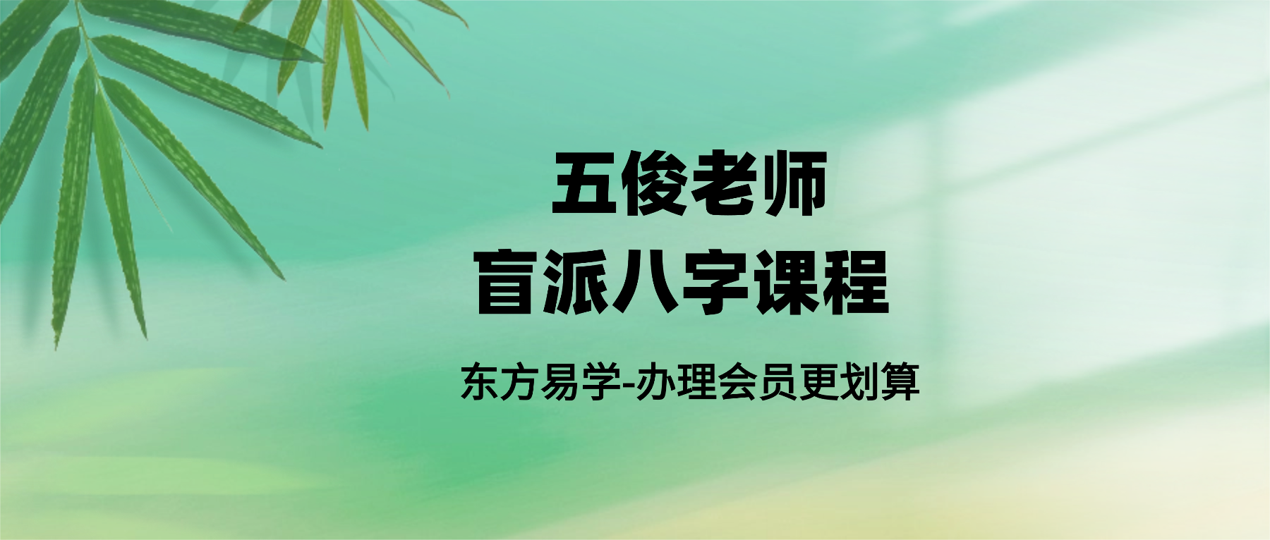 五俊老师盲派八字课程 视频17集（东方易学）