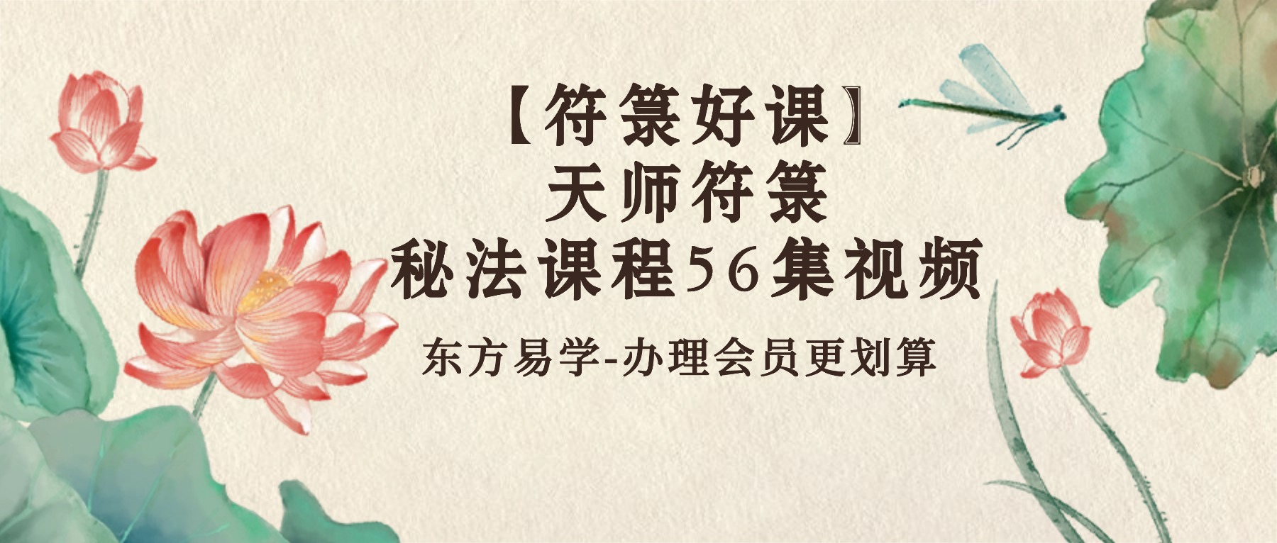 【符箓好课】天师符箓秘法课程 56集视频（东方易学）