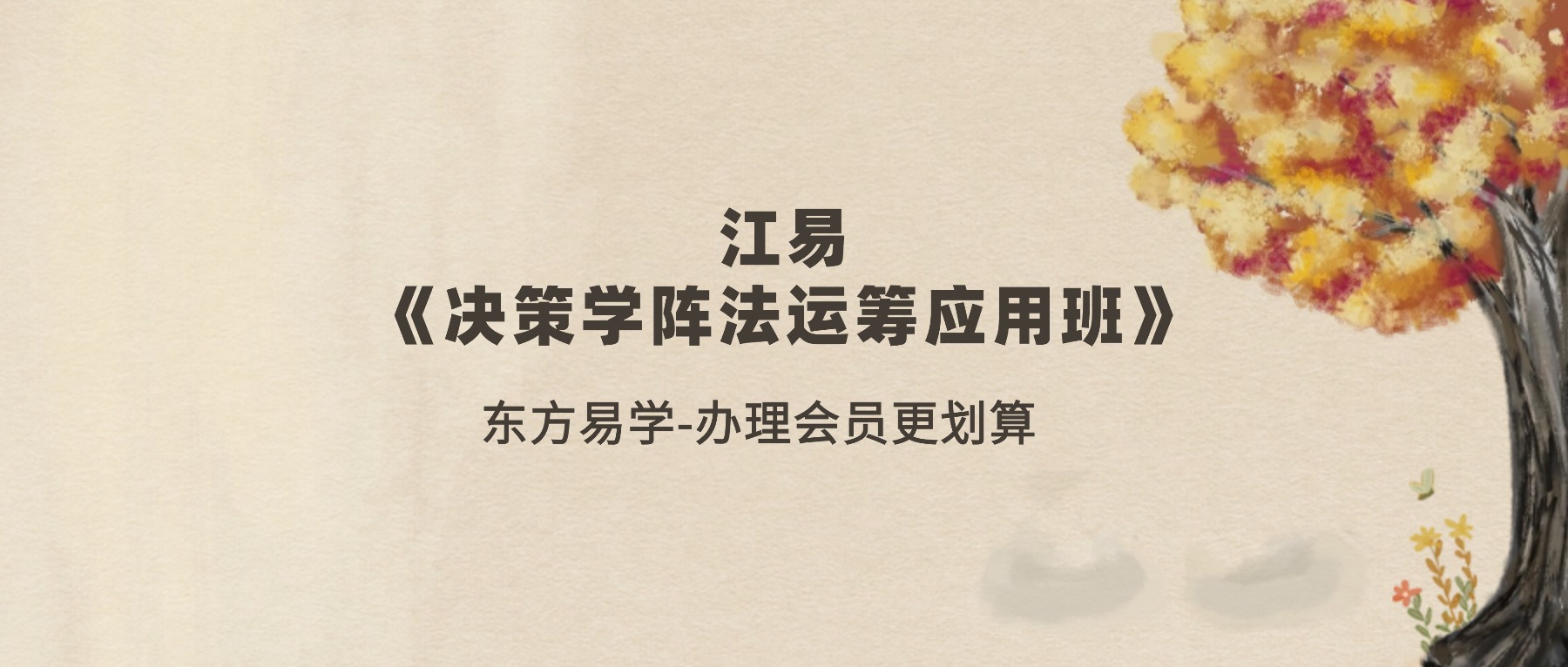 江易–《决策学阵法运筹应用班》教学视频30集
