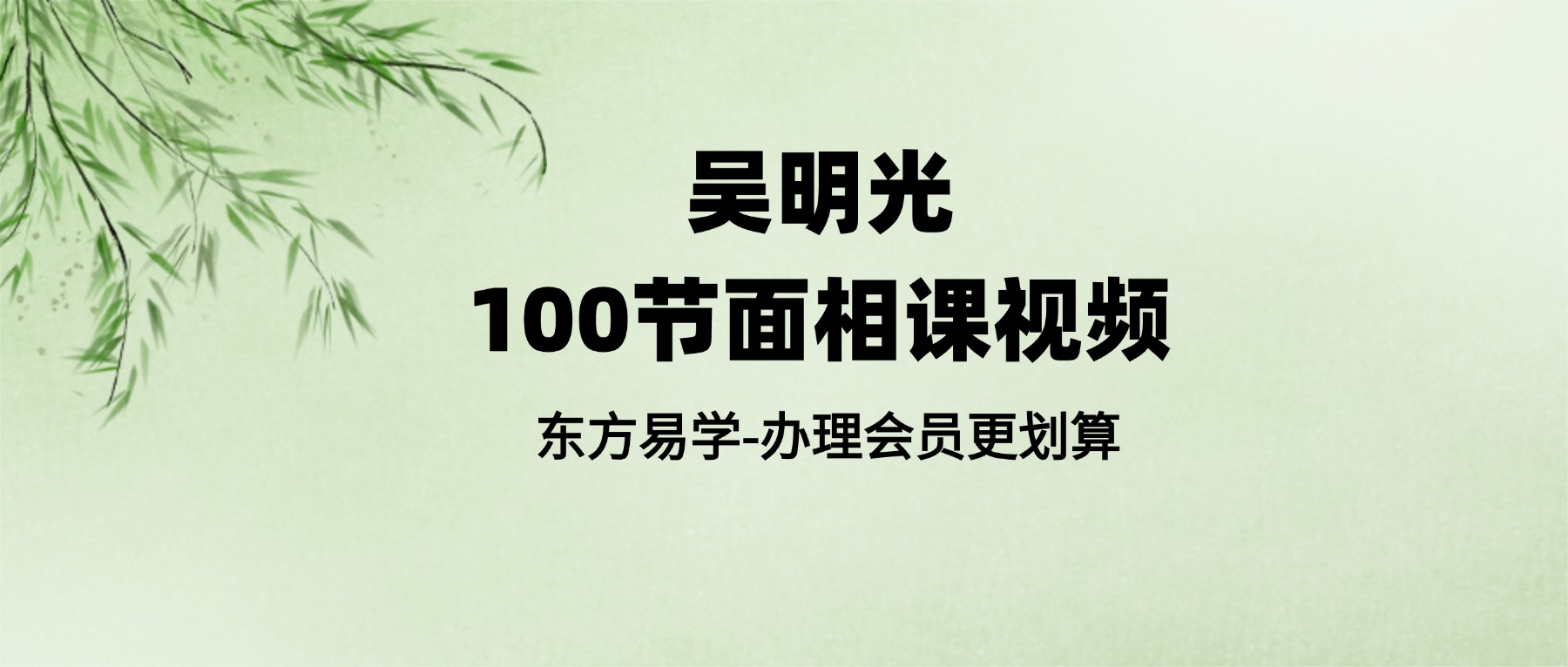 吴明光100节面相课视频（东方易学）