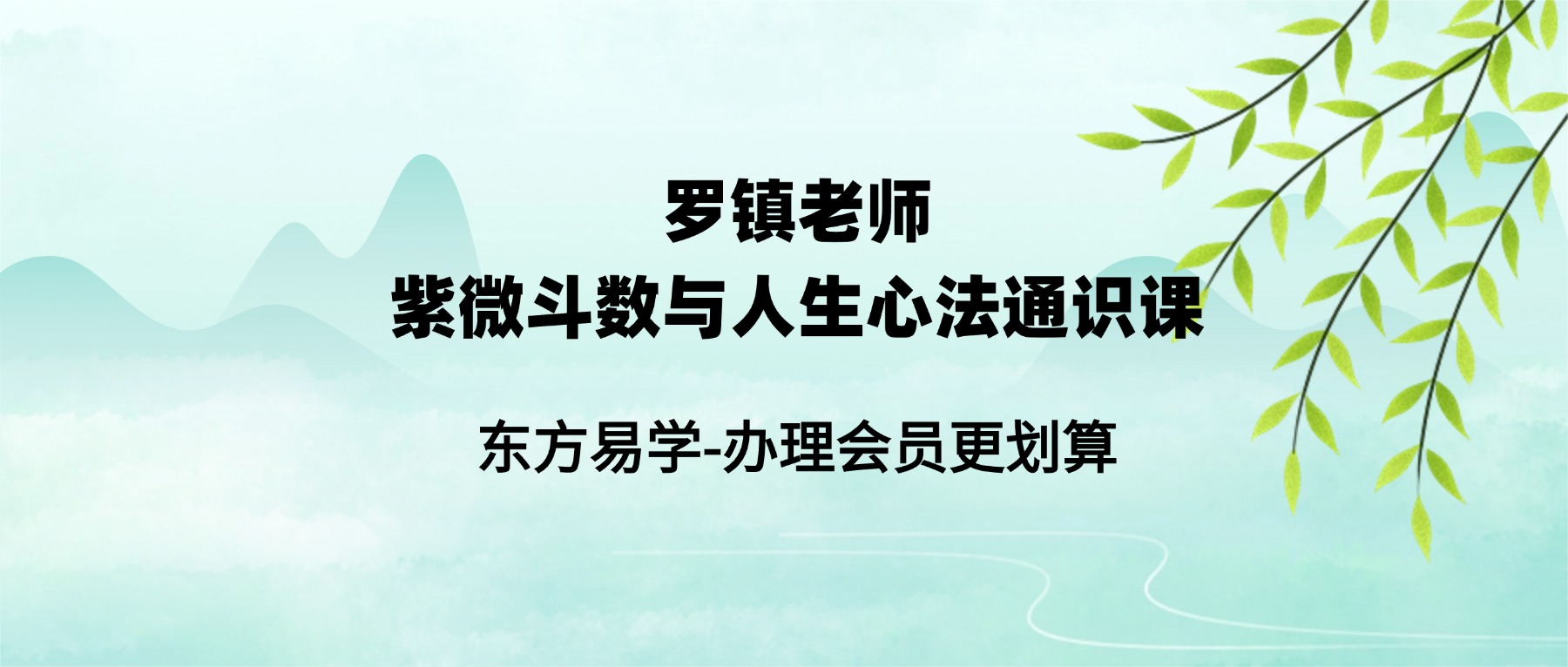 罗镇老师：紫微斗数与人生心法通识课（东方易学）