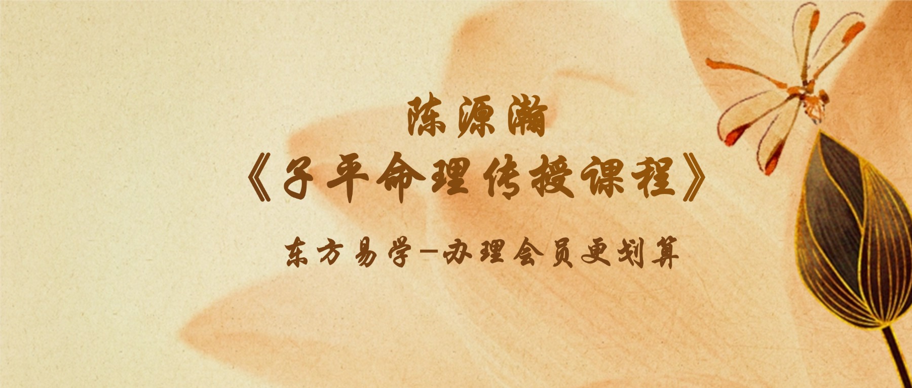 陈源瀚《子平命理传授课程》88集视频