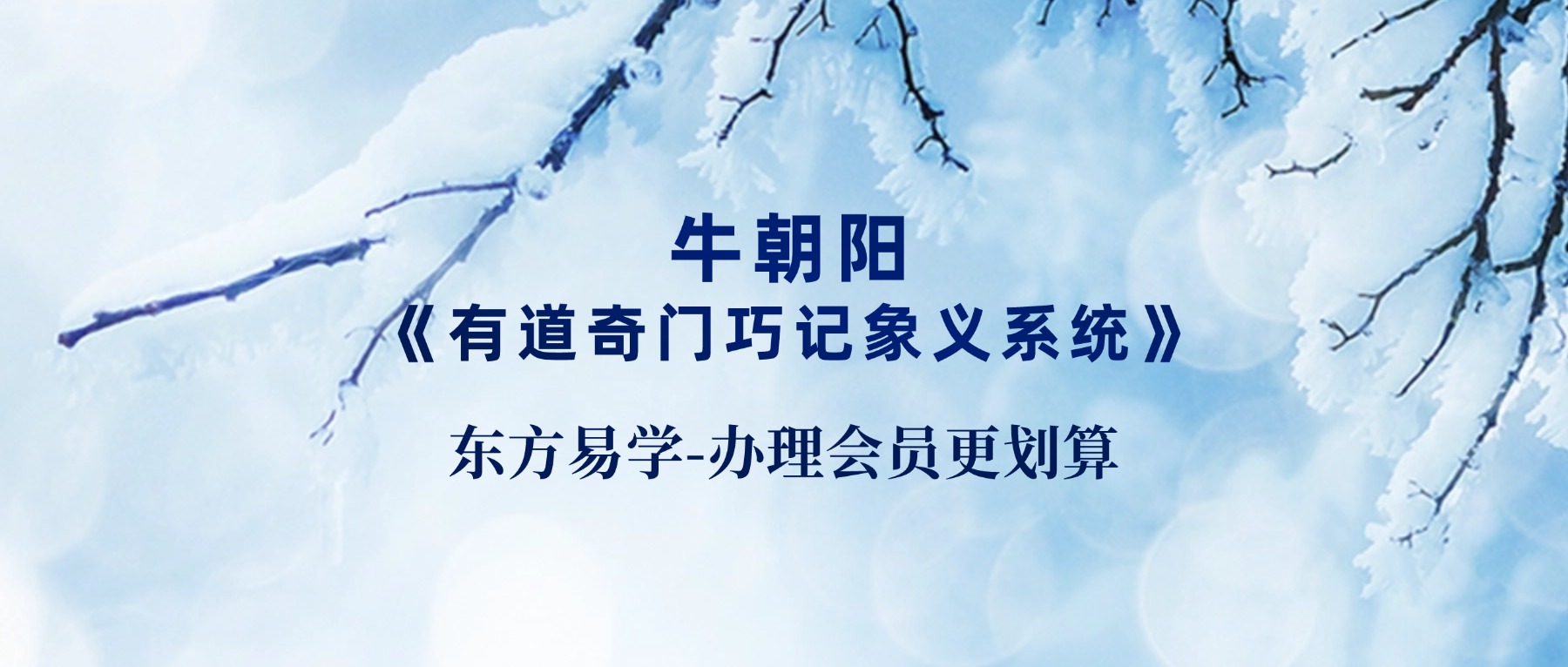 牛朝阳《有道奇门巧记象义系统》17集视频 约3小时（东方易学）